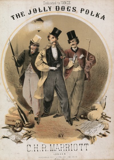 La Polka dei Cani Allegri da Alfred Concanen