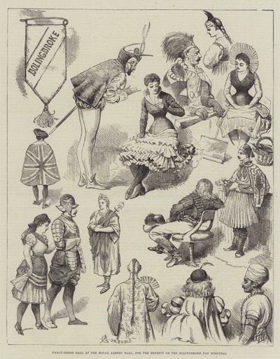 Ballo in maschera alla Royal Albert Hall, a beneficio del Bolingbroke Pay Hospital da Alfred Courbould