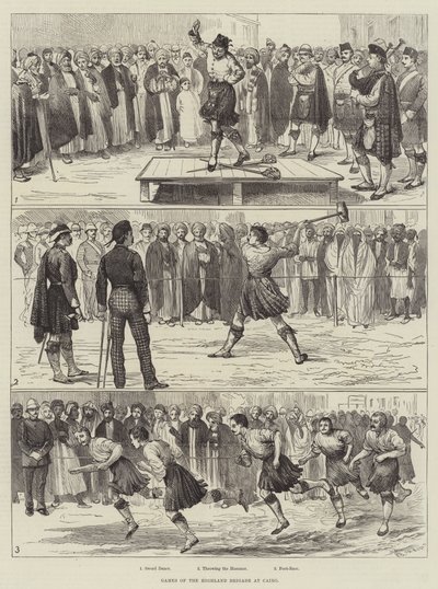 Giochi della Brigata delle Highland al Cairo da Alfred Courbould