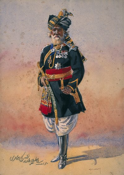 Comandante Onorario Nativo Nawab Sir Hafiz Muhammad Abdullah Khan, KCIE, illustrazione per 