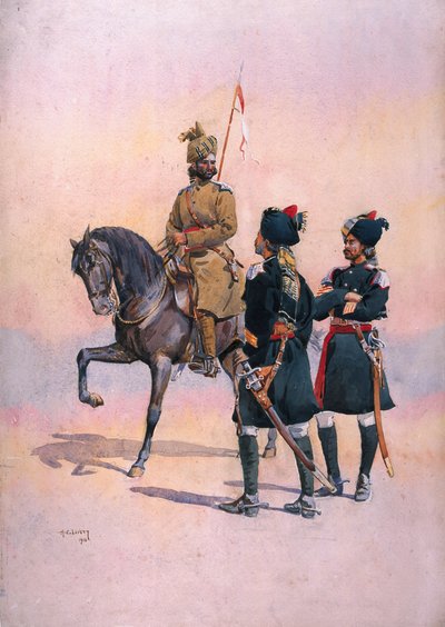 Soldato dei 37th Lancers (Baluch Horse) Baluch, il 36th Jacob