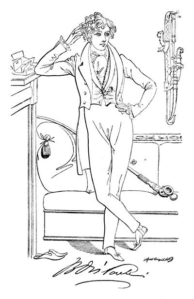Benjamin Disraeli, c1835, 1904 da Alfred Crowquill