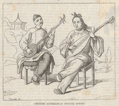 Gentiluomini cinesi che giocano a corte da Alfred Crowquill