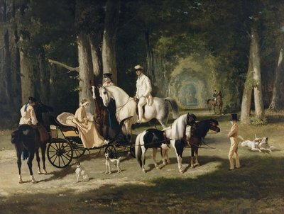 Monsieur e Madame Mosselman e le loro figlie da Alfred Dedreux