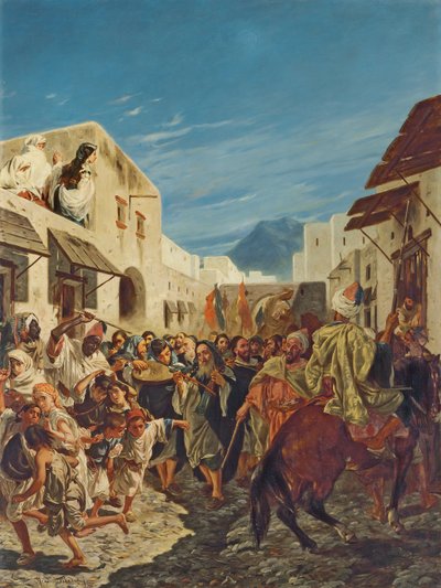 Musicisti ebrei nelle strade di Tetuan da Alfred Dehodencq