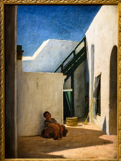 Cortile di una casa marocchina da Alfred Dehodencq