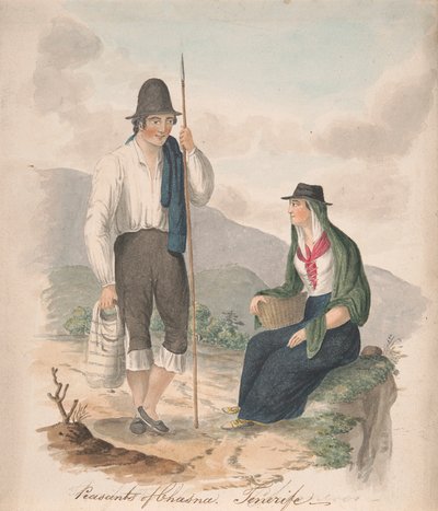 Contadini di Chasna, Tenerife da Alfred Diston