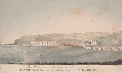 Il Convento e Parte della Città di Candelaria, sul lato sud di Tenerife da Alfred Diston