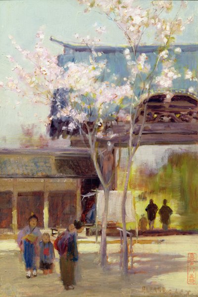 Ciliegi al Sammon, c.1889 da Alfred East