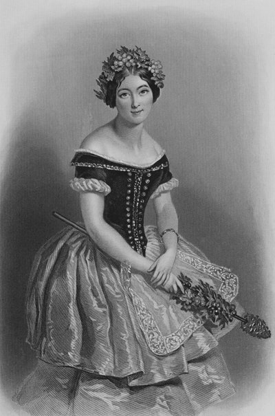 Carlotta Grisi, La Giselle (incisione) da Alfred Edward (after) Chalon