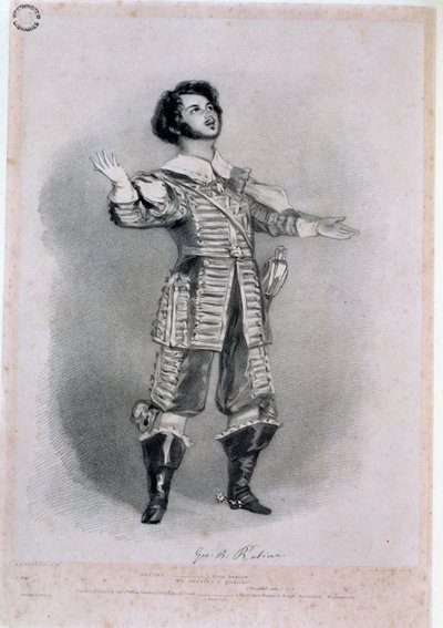 Giovanni Battista Rubini (1794-1854) come Arturo in 
