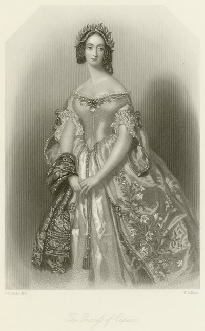La Principessa di Capua da Alfred Edward Chalon