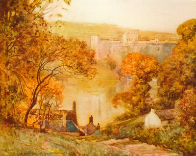 Castello di Chepstow, sul Wye, c1910 da Alfred East