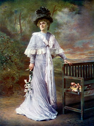 Kate Rorke 1866-1945, attrice inglese, 1899-1900 da Alfred Ellis