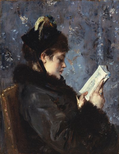 Ritratto di Madame Brizat della Comédie Française da Alfred Emile Stevens