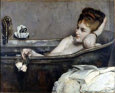 Alfred Stevens: “Il bagno” 1867. Museo Nazionale di Compiègne da Alfred Emile Stevens