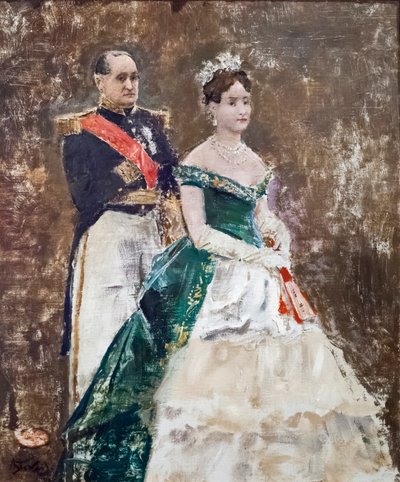 Giacomo Bonaparte e sua figlia Matilde da Alfred Emile Stevens