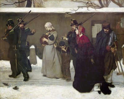 Quello che viene chiamato vagabondaggio o, I cacciatori di Vincennes, 1854 da Alfred Emile Stevens