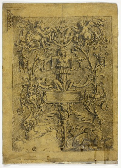 Design decorativo con putti e grifoni da Alfred George Stevens