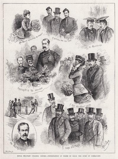 Royal Military College, Oxford, Presentazione dei premi da parte di SAR il Duca di Connaught da Alfred Gish Bryan