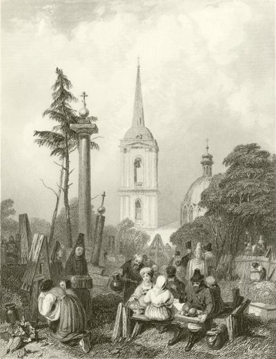 Cimitero della Chiesa di Smolensko da Alfred Gomersal Vickers