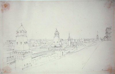 Mosca, 1827 da Alfred Gomersal Vickers