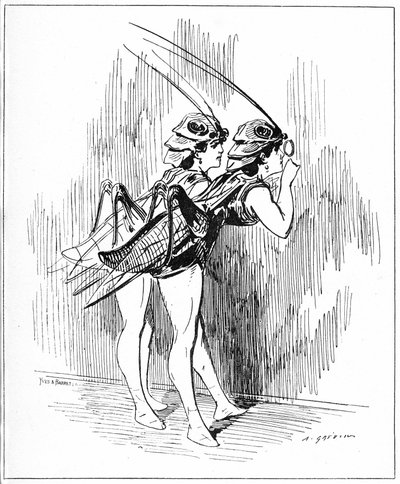 Illustrazione per "Lo Spirito delle Donne" da Alfred Grevin