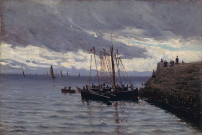 Arrivo dei pescatori di sardine da Alfred Guillou