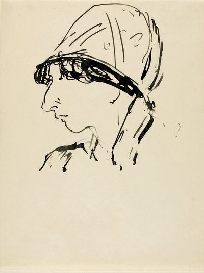 Testa di ragazza da Alfred H. Maurer
