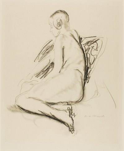Nudo seduto da Alfred H. Maurer