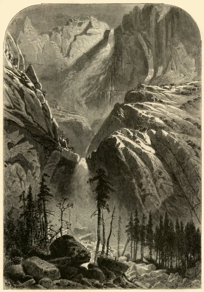 Cascata di Yosemite, 1872 da Alfred Harral