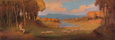 Pannello Decorativo per un Pianoforte in Palissandro, c1900, 1903 da Alfred Hartley