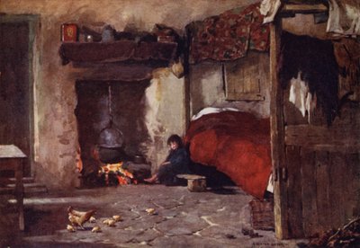 Un Interno di Cottage, Isola di Achill da Alfred Heaton Cooper
