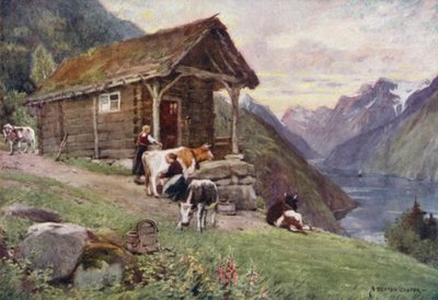 un fiordo norvegese da Alfred Heaton Cooper