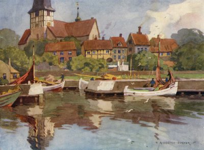 Danimarca: Bornholm, Porto di Ronne da Alfred Heaton Cooper