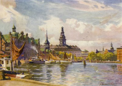 Danimarca: Copenaghen, Castello di Christiansborg da Alfred Heaton Cooper