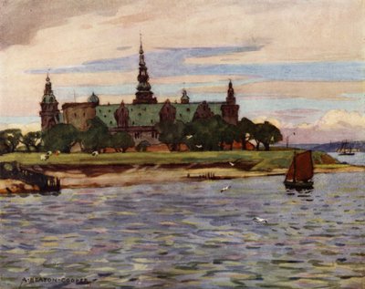 Danimarca: Helsingor, Castello di Kronborg da Alfred Heaton Cooper