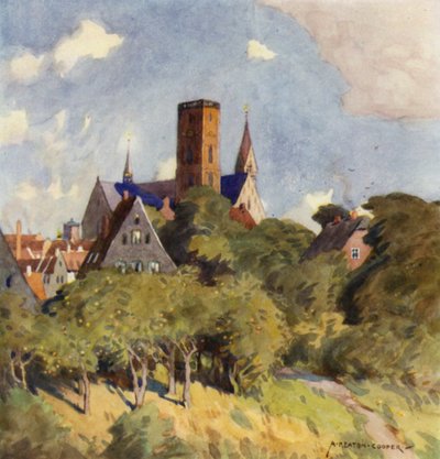 Danimarca: Ribe, una città medievale nel Nord dello Slesvig da Alfred Heaton Cooper
