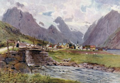 Fjaerland, Sognefjord da Alfred Heaton Cooper