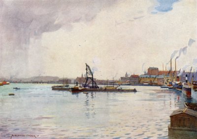 Gothenburg, il porto da Alfred Heaton Cooper