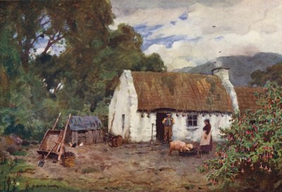 Vita in un Cottage Irlandese nella Contea di Donegal da Alfred Heaton Cooper