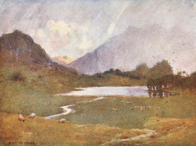 Distretto dei Laghi: Un improvviso acquazzone, Blea Tarn da Alfred Heaton Cooper