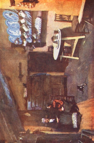 Distretto dei Laghi: Una Vecchia Cucina di Locanda, Coniston da Alfred Heaton Cooper