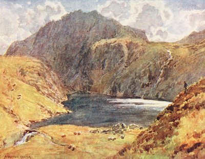 Distretto dei Laghi: Angle Tarn, Esk Hause da Alfred Heaton Cooper
