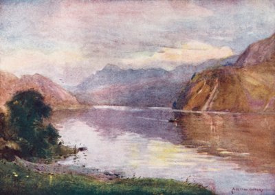 Distretto dei Laghi: Lago Ennerdale al tramonto da Alfred Heaton Cooper