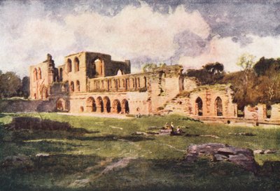 Distretto dei Laghi: Abbazia di Furness nella Valle della Belladonna da Alfred Heaton Cooper