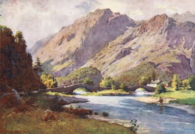 Distretto dei Laghi: Grange in Borrowdale, mattina presto da Alfred Heaton Cooper