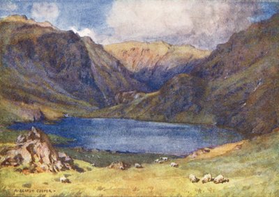 Distretto dei Laghi: Seathwaite Tarn, Valle di Duddon da Alfred Heaton Cooper