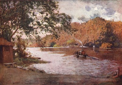 Distretto dei Laghi: Il vecchio traghetto, Windermere da Alfred Heaton Cooper