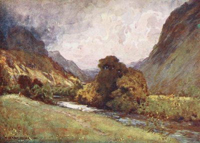 Distretto dei laghi: La valle di San Giovanni, vicino a Keswick da Alfred Heaton Cooper